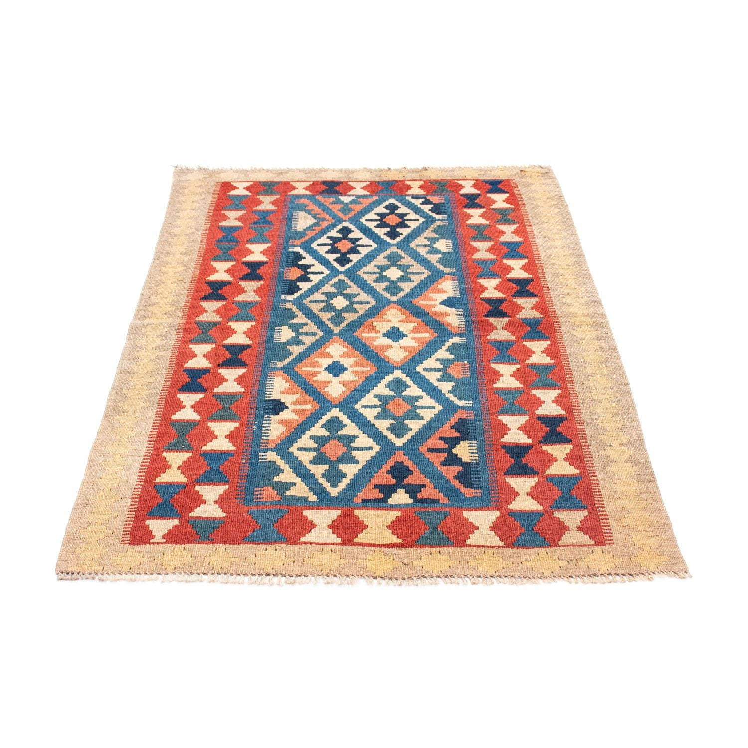 Kelim Teppich - Oriental 152 x 100 cm - blau