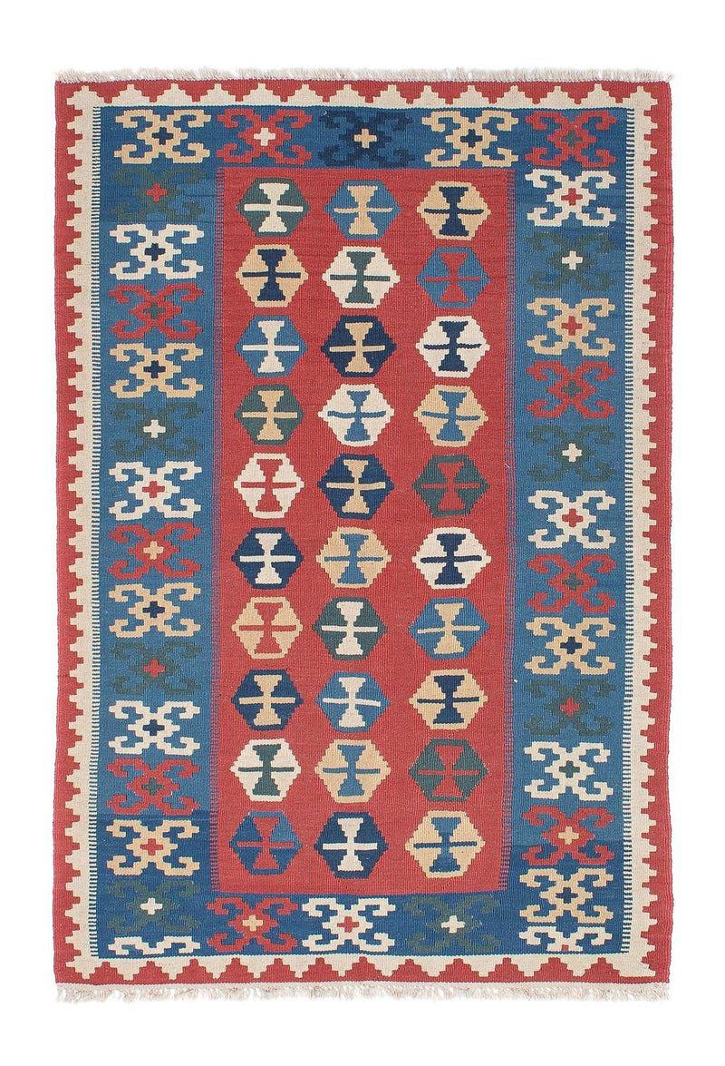 Kelim Teppich - Oriental 167 x 113 cm - blau