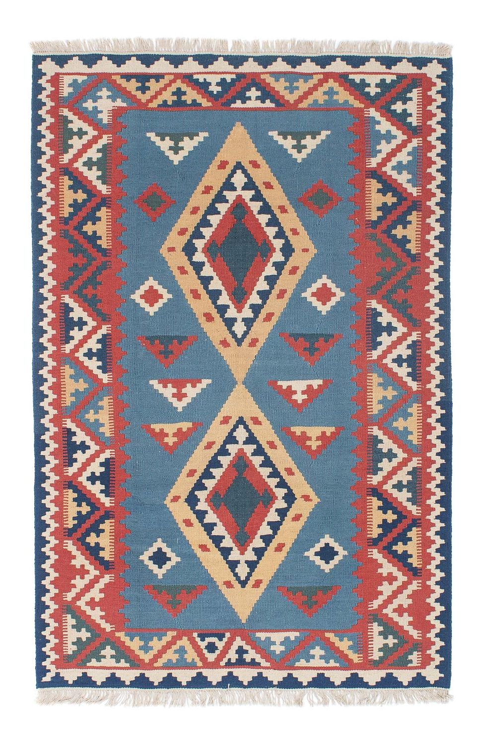 Kelim Teppich - Oriental 183 x 121 cm - blau