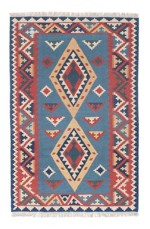 Kelim Teppich - Oriental 183 x 121 cm - blau
