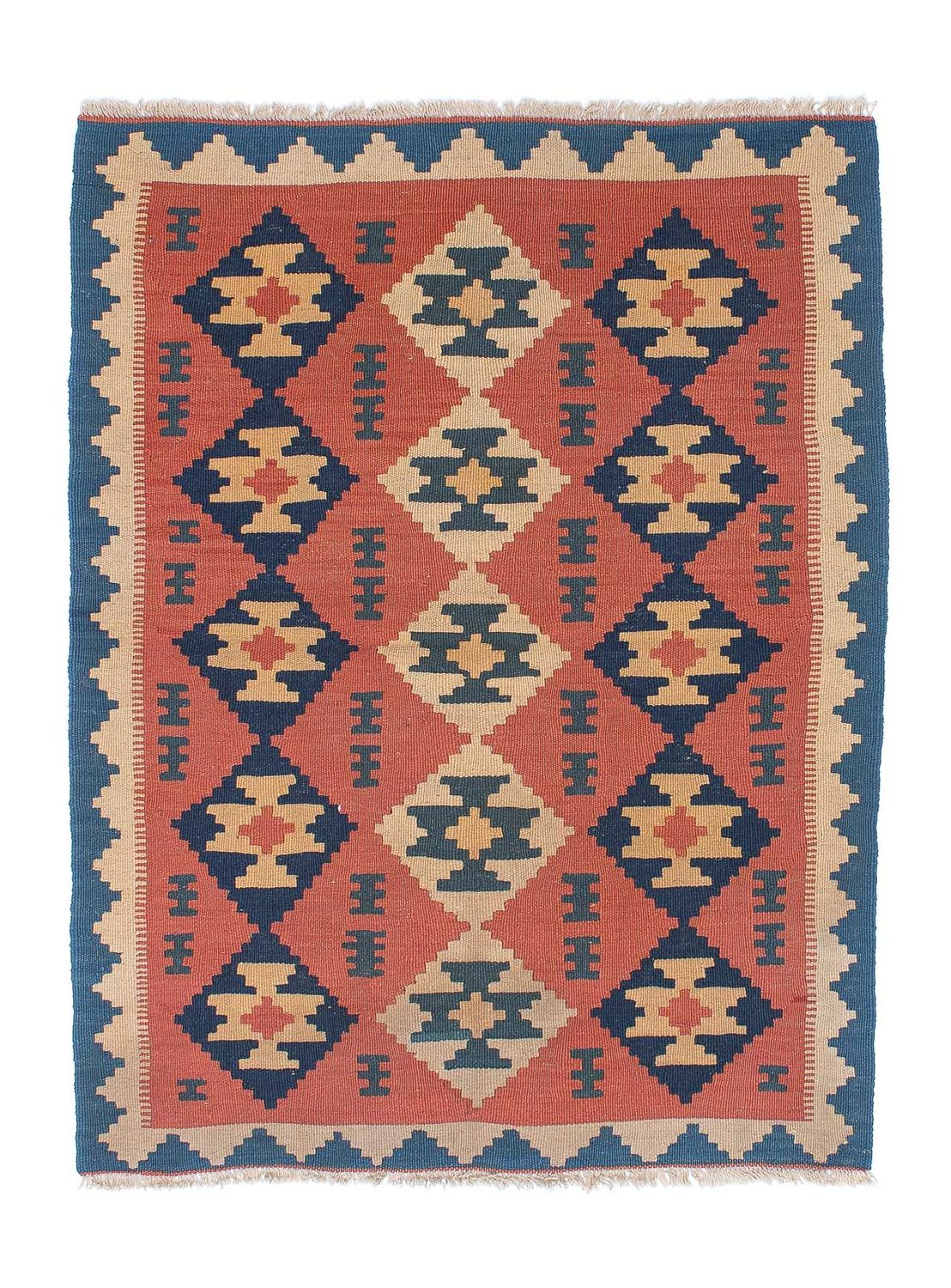 Kelim Teppich - Oriental 150 x 108 cm - rost