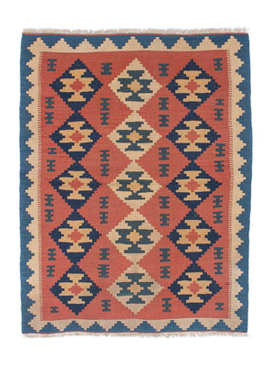 Kelim Teppich - Oriental 150 x 108 cm - rost