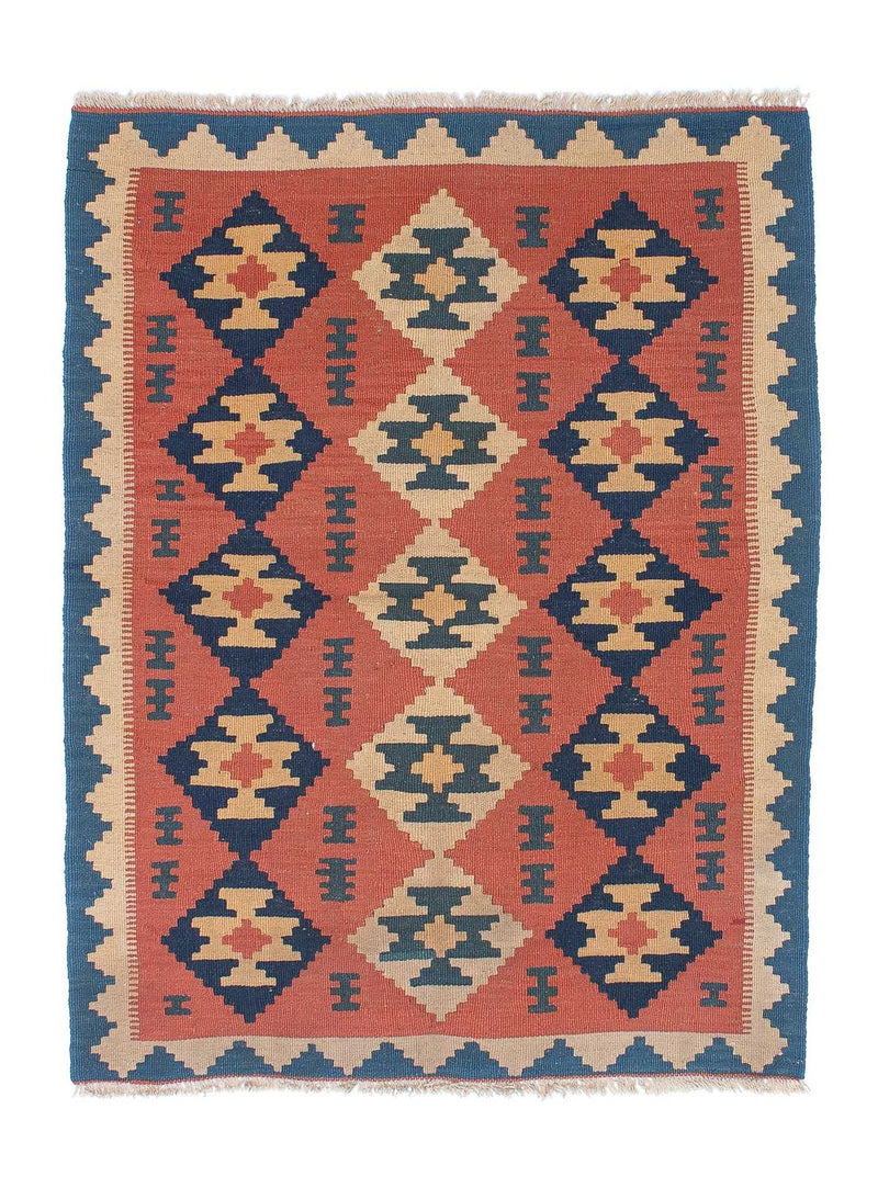 Kelim Teppich - Oriental 150 x 108 cm - rost