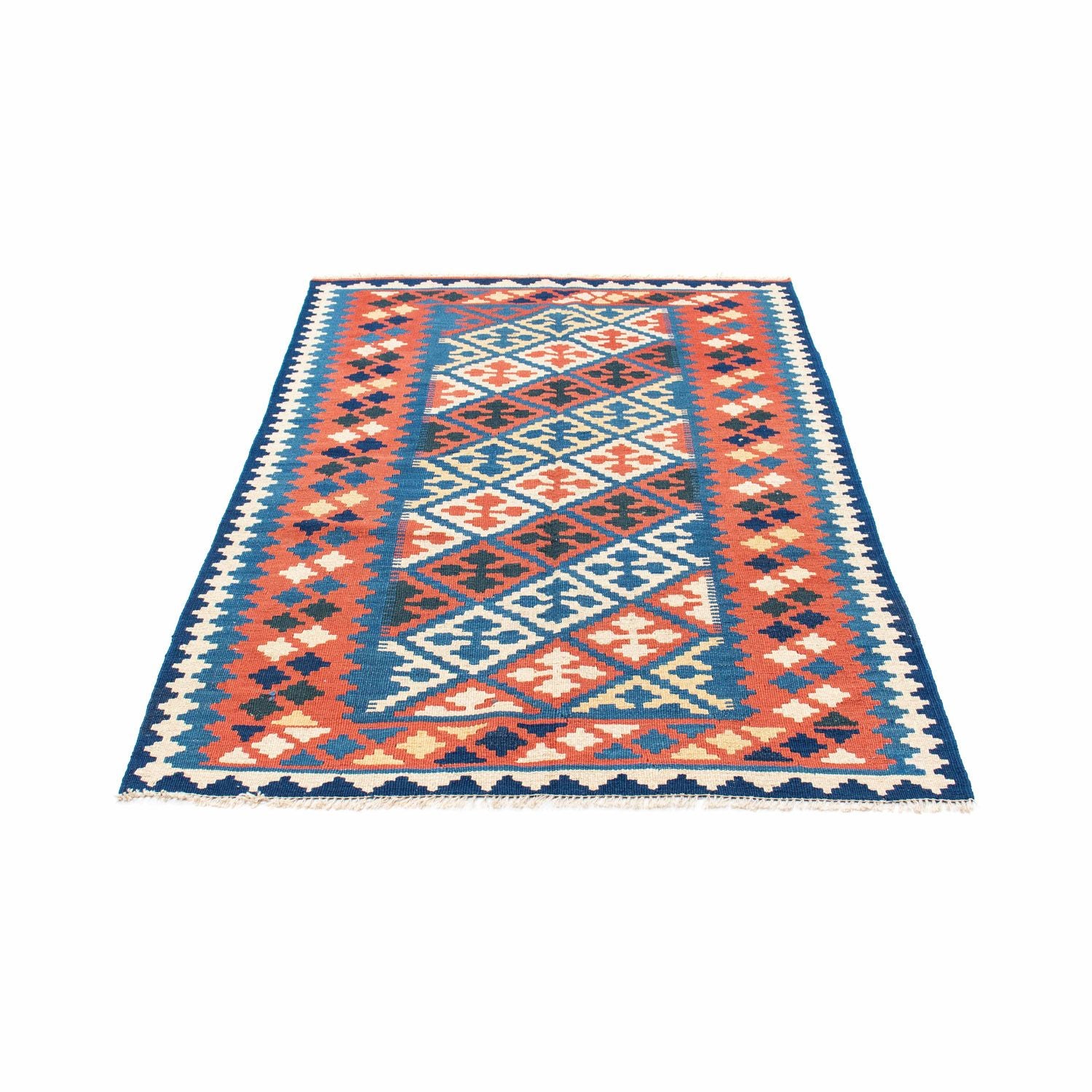 Kelim Teppich - Oriental 170 x 115 cm - blau