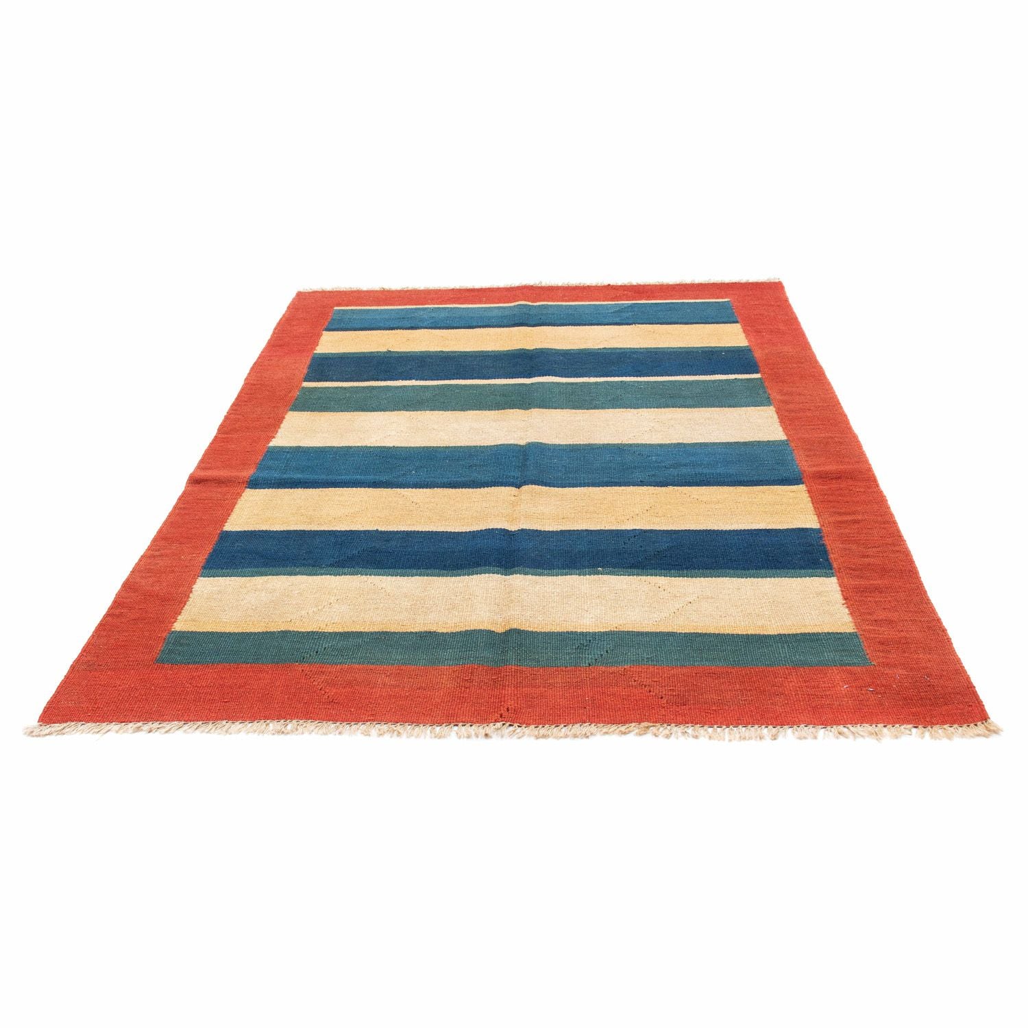 Kelim Teppich - Oriental 198 x 152 cm - rot