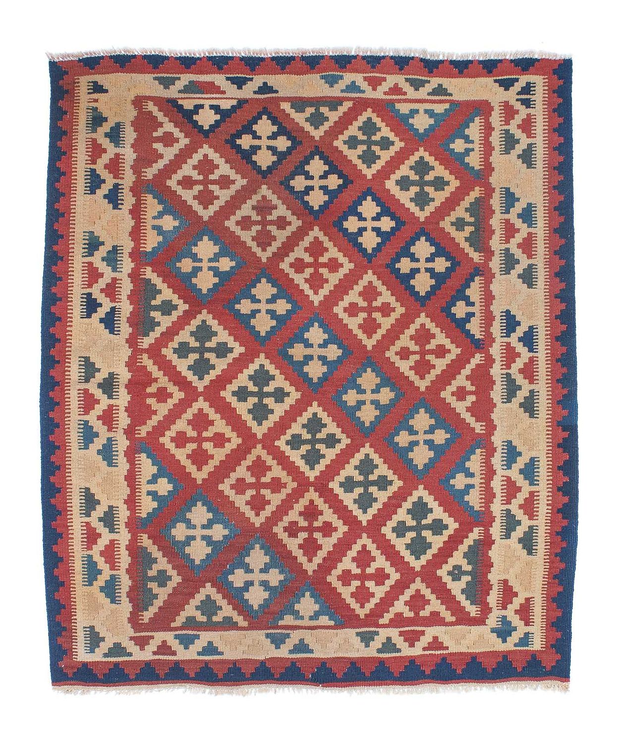 Kelim Teppich - Oriental 143 x 117 cm - mehrfarbig