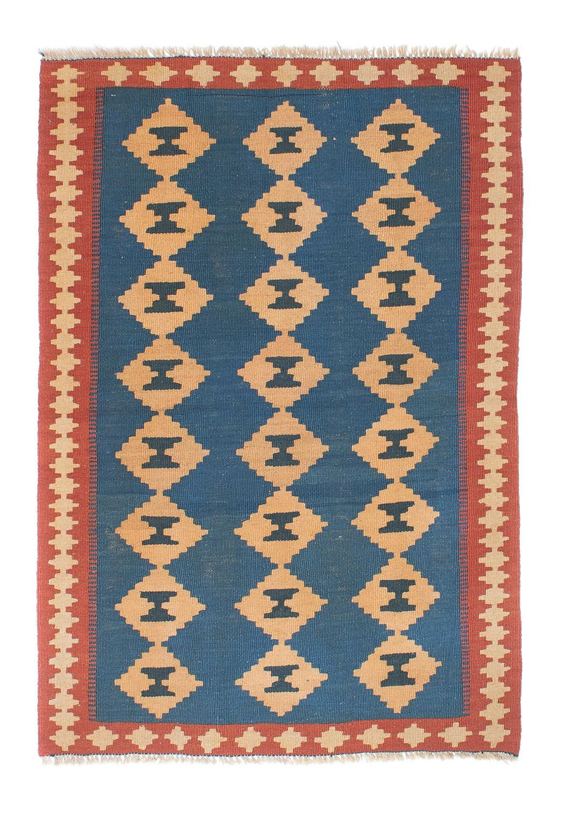 Kelim Teppich - Oriental 149 x 98 cm - blau
