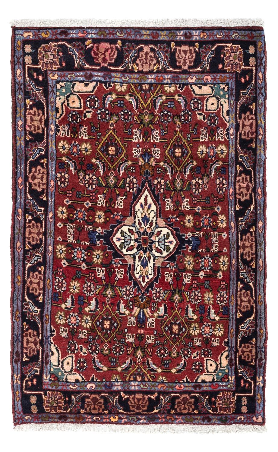 Perserteppich - Nomadic 130 x 83 cm - dunkelrot