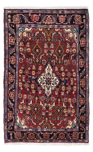 Perserteppich - Nomadic 130 x 83 cm - dunkelrot