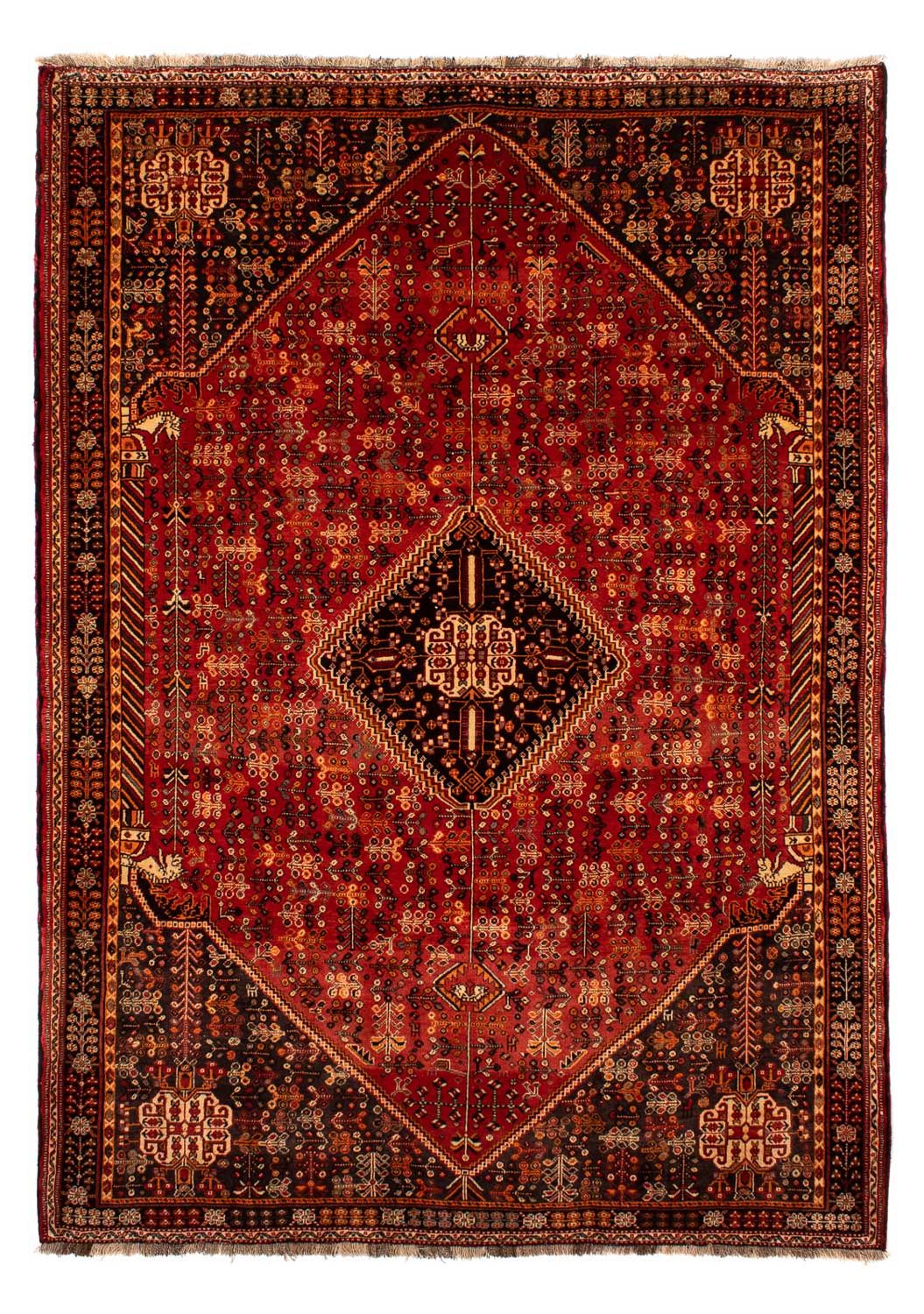 Perserteppich - Nomadic 288 x 203 cm - dunkelrot