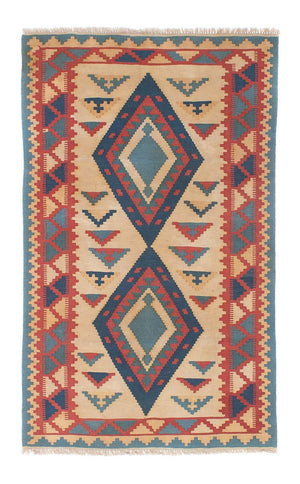 Kelim Teppich - Oriental 184 x 117 cm - hellbraun