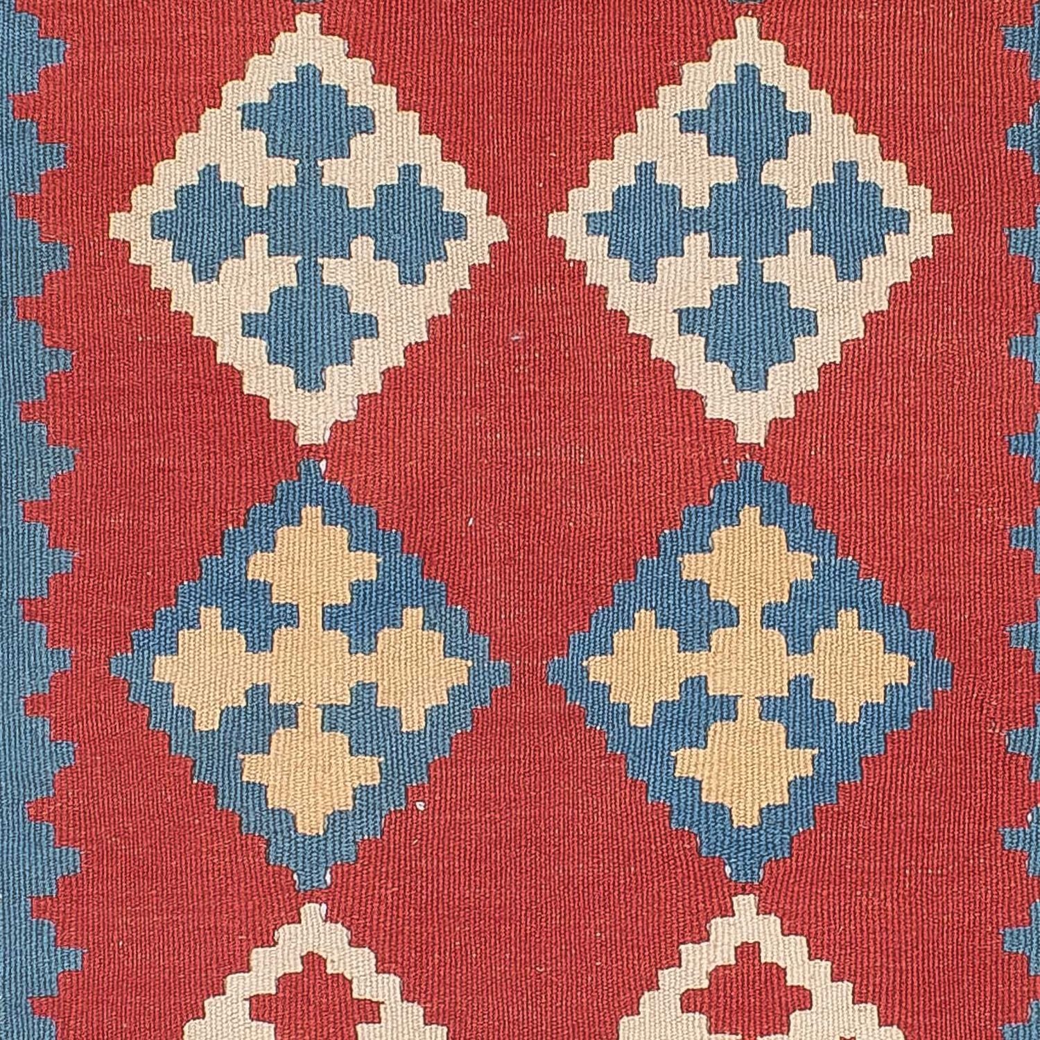 Kelim Teppich - Oriental 172 x 117 cm - dunkelrot