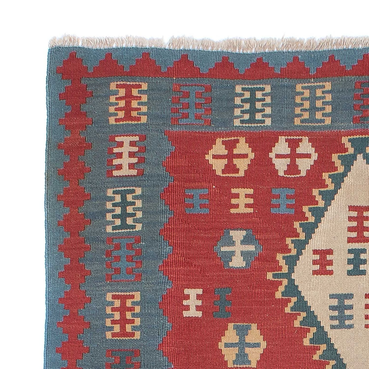 Kelim Teppich - Oriental 168 x 113 cm - dunkelrot