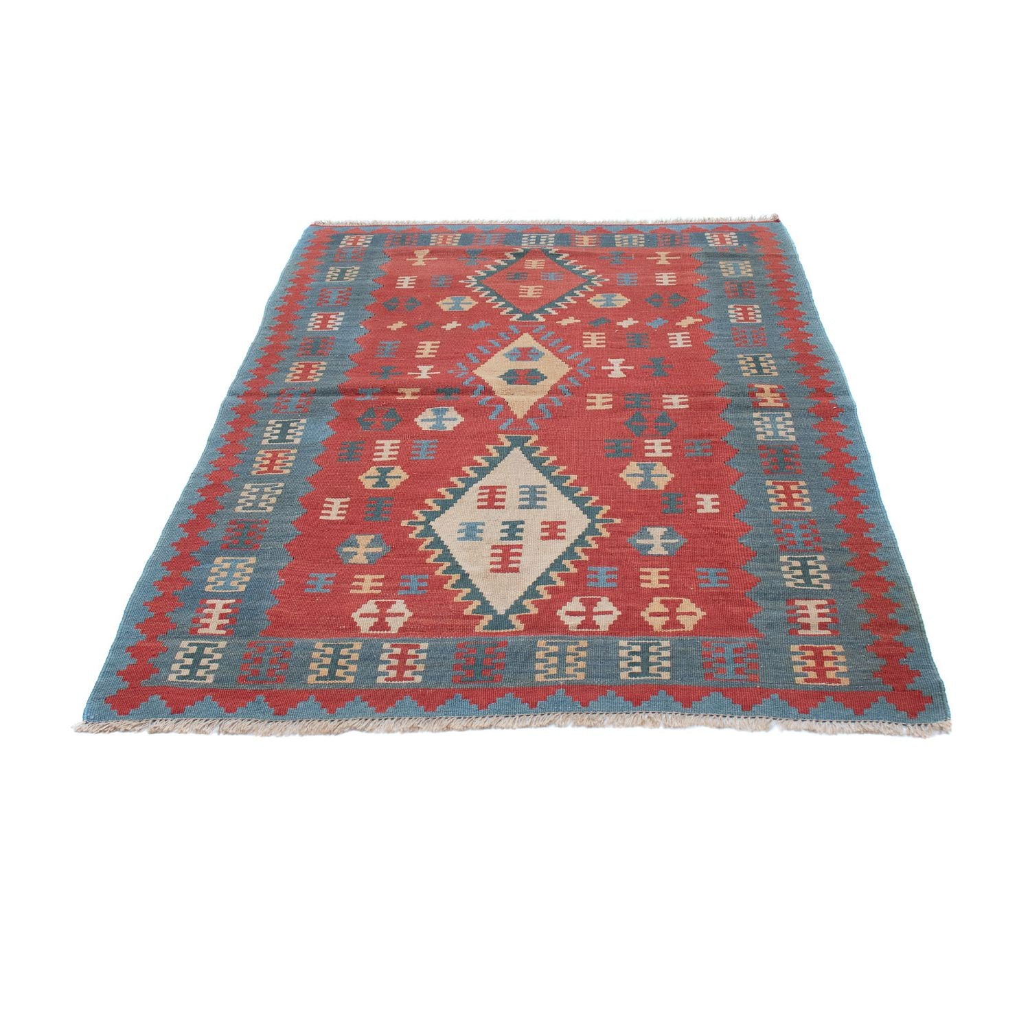 Kelim Teppich - Oriental 168 x 113 cm - dunkelrot