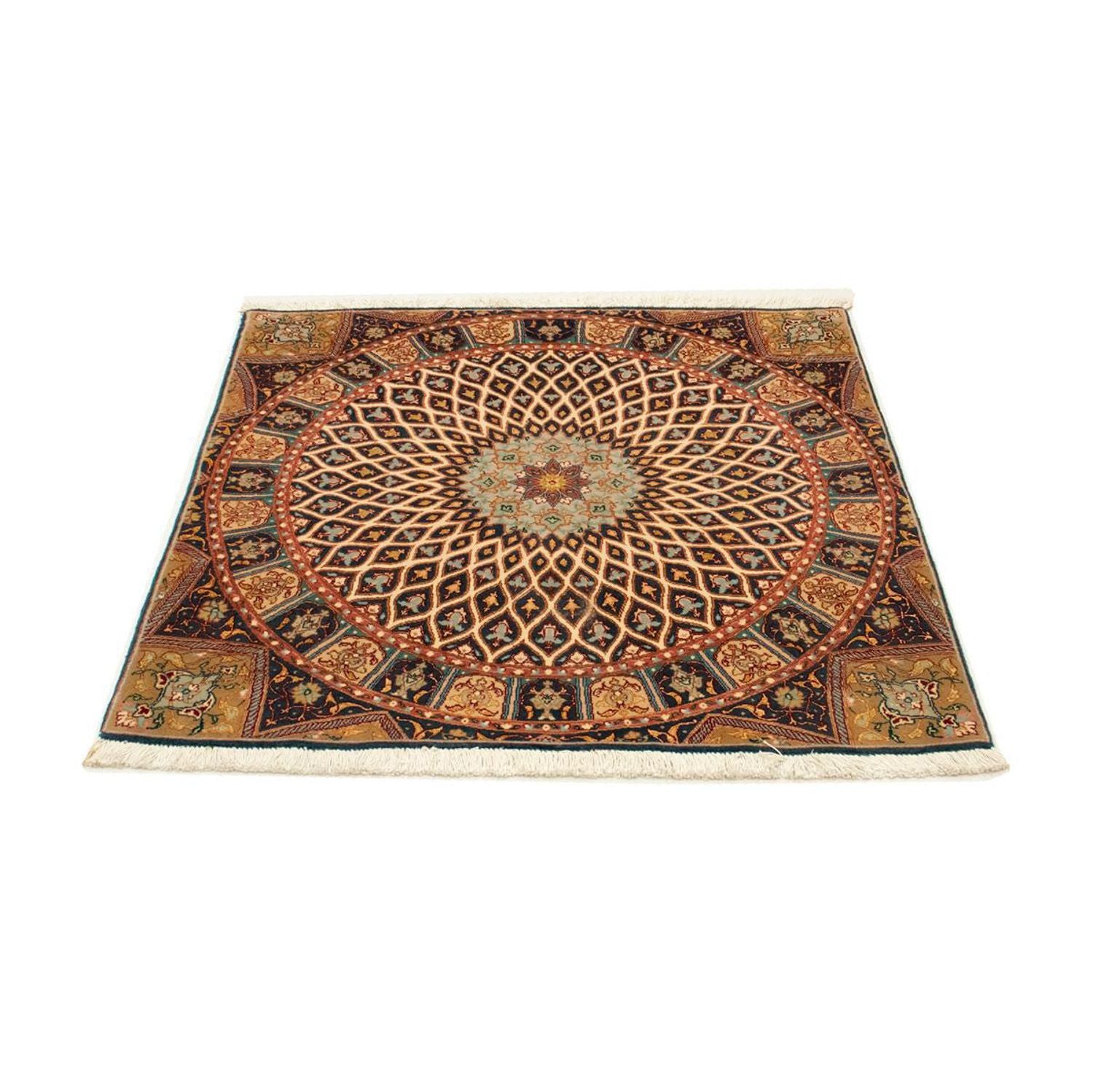 Perserteppich - Täbriz - Royal 100 x 100 cm Quadratischer Teppich