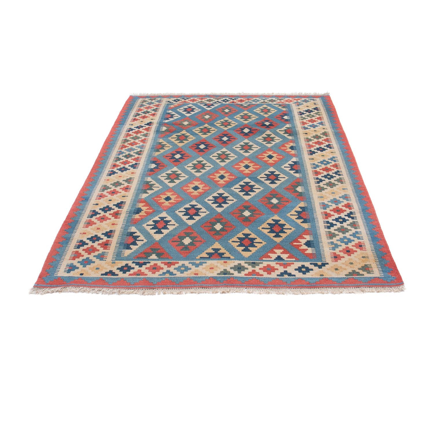 Kelim Teppich - Oriental 174 x 123 cm - blau
