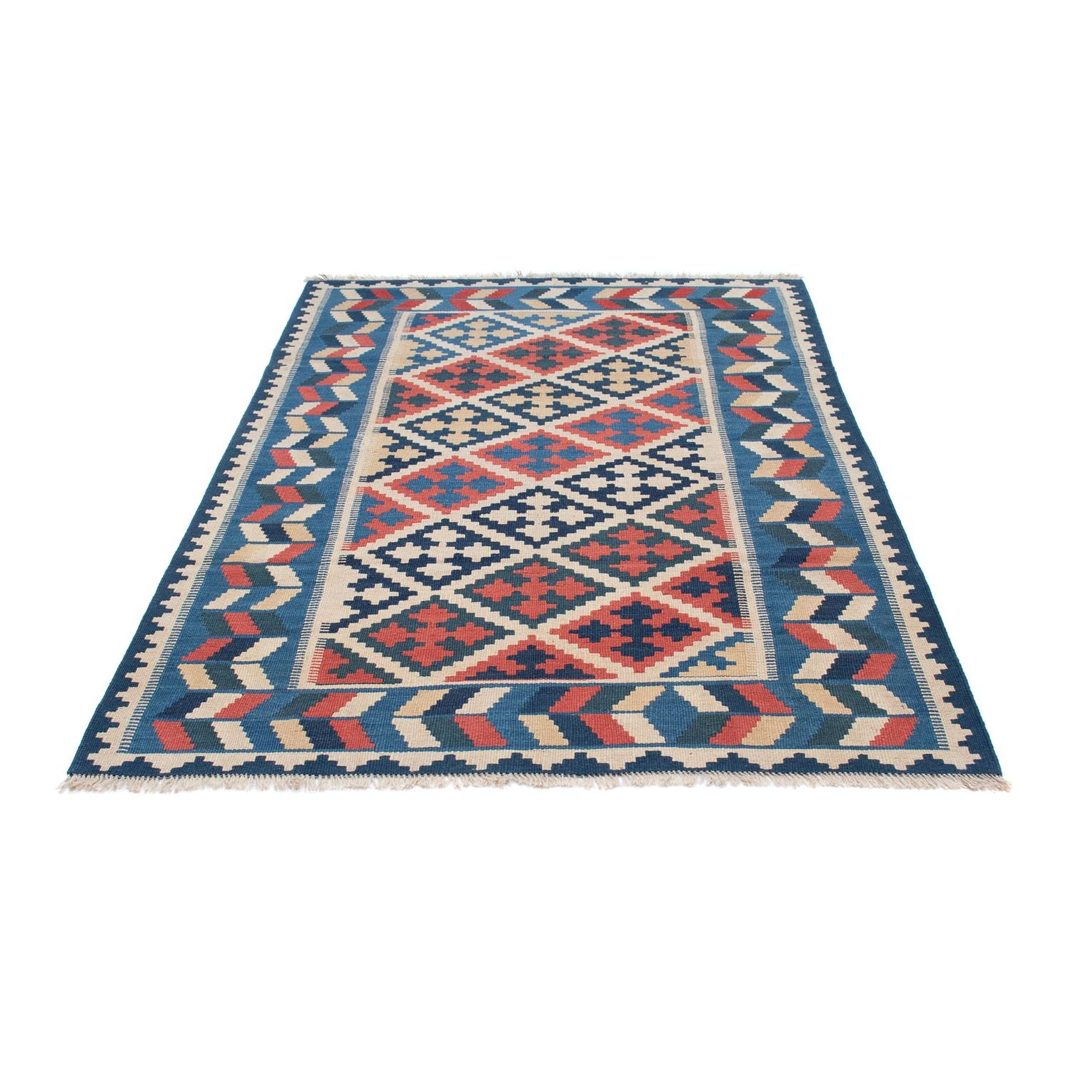 Kelim Teppich - Oriental 178 x 120 cm - blau