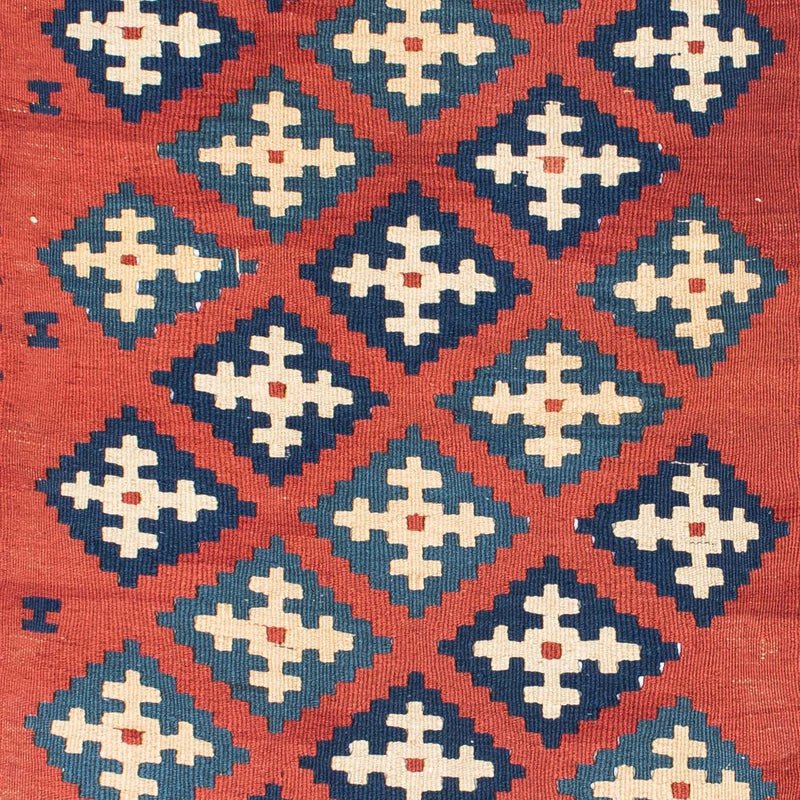 Kelim Teppich - Oriental 150 x 106 cm - dunkelrot