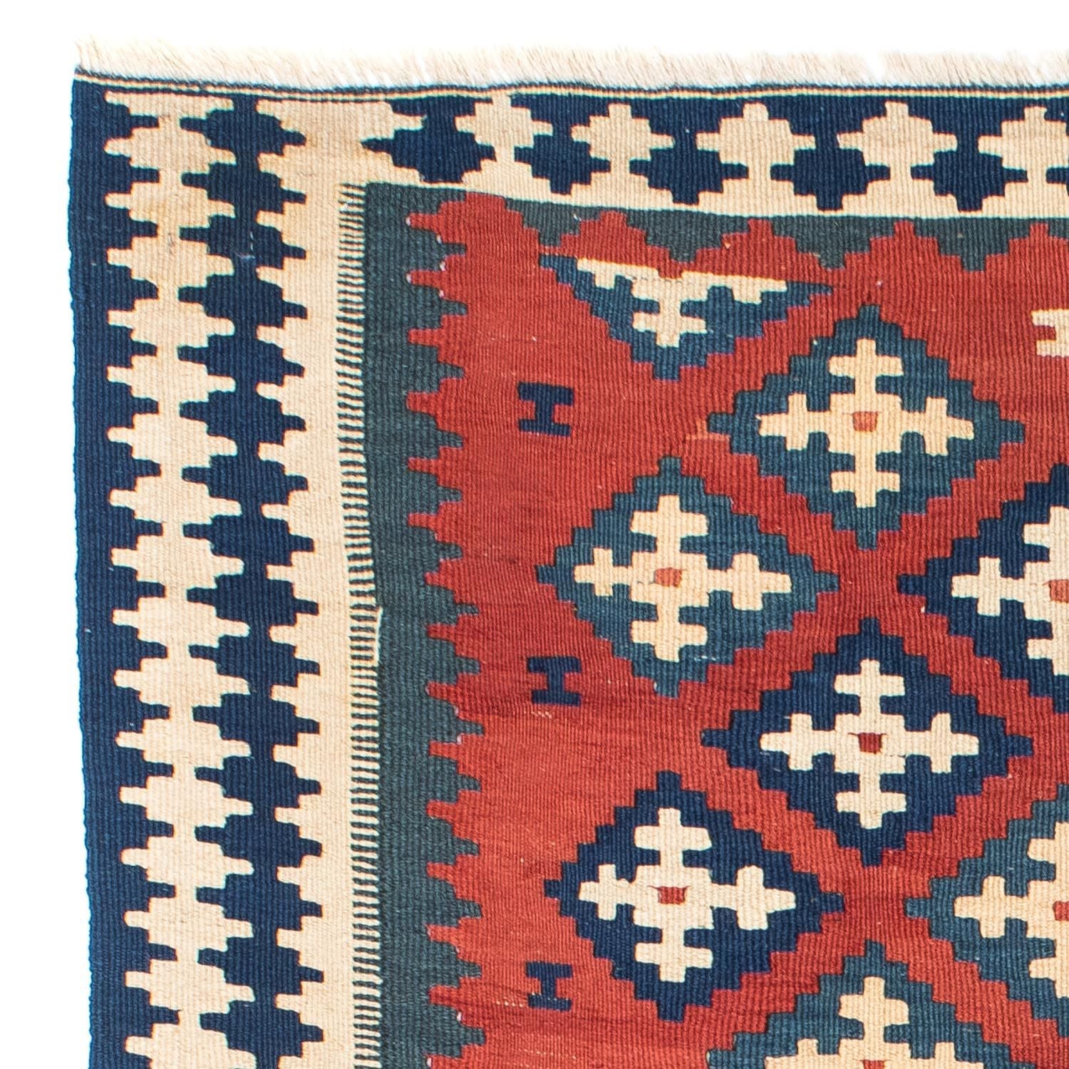 Kelim Teppich - Oriental 150 x 106 cm - dunkelrot
