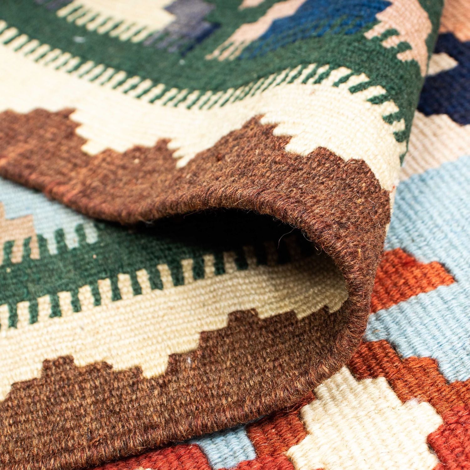Kelim Teppich - Oriental 203 x 150 cm - beige