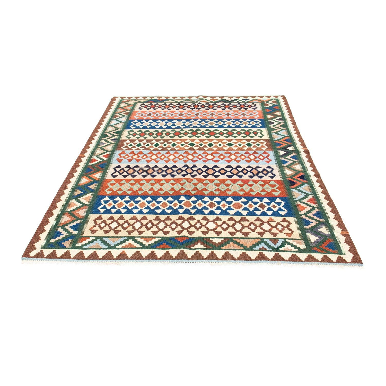 Kelim Teppich - Oriental 203 x 150 cm - beige