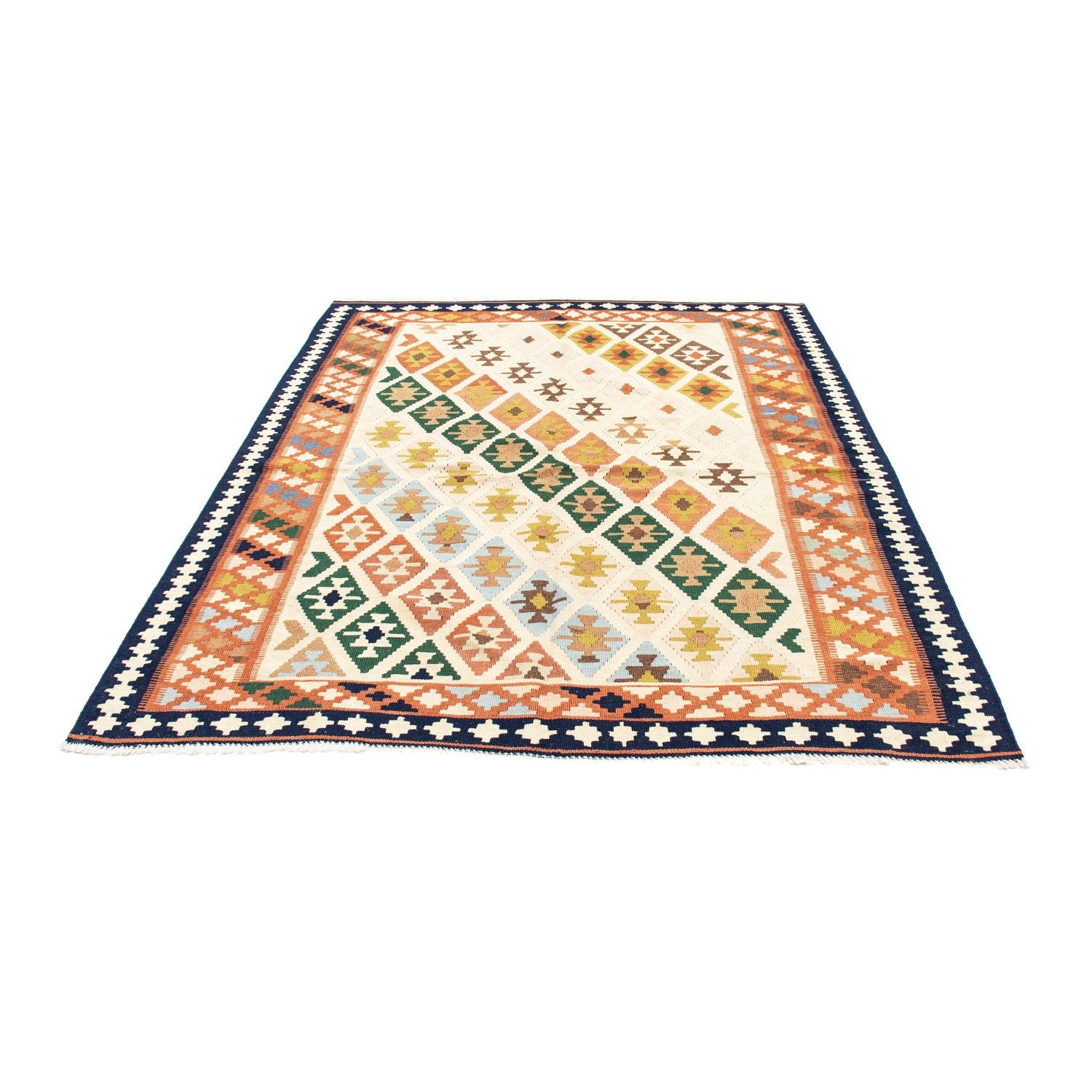 Kelim Teppich - Oriental 203 x 155 cm - beige