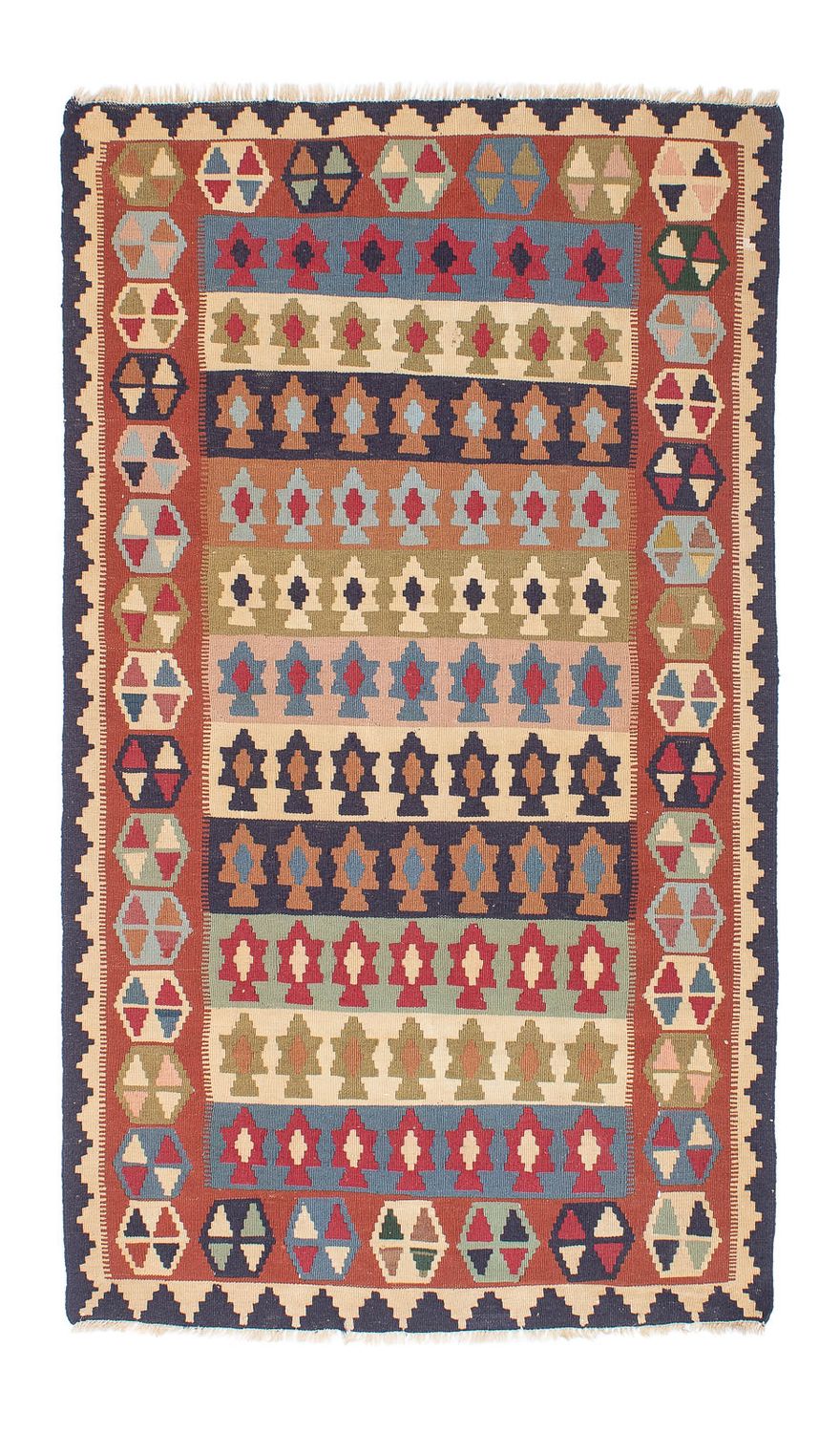 Kelim Teppich - Oriental 194 x 114 cm - mehrfarbig