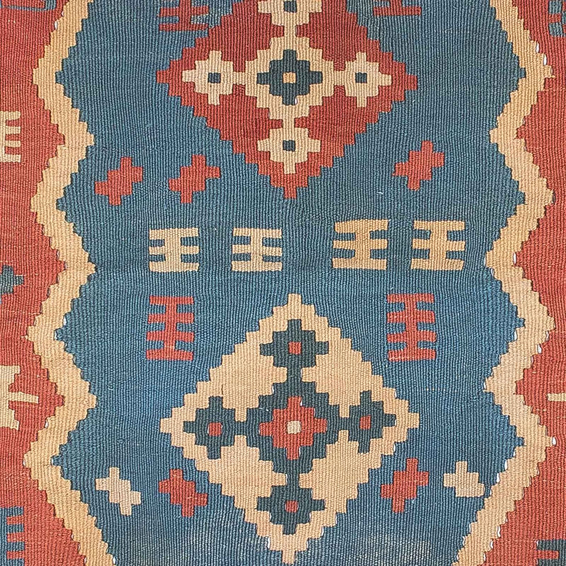 Kelim Teppich - Oriental 167 x 114 cm - blau