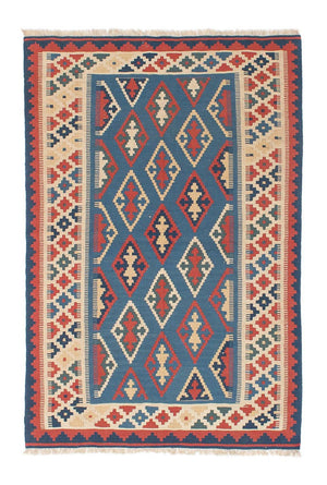 Kelim Teppich - Oriental 168 x 114 cm - blau