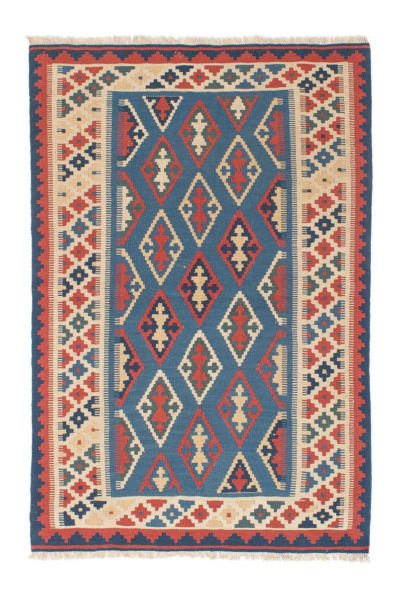 Kelim Teppich - Oriental 168 x 114 cm - blau