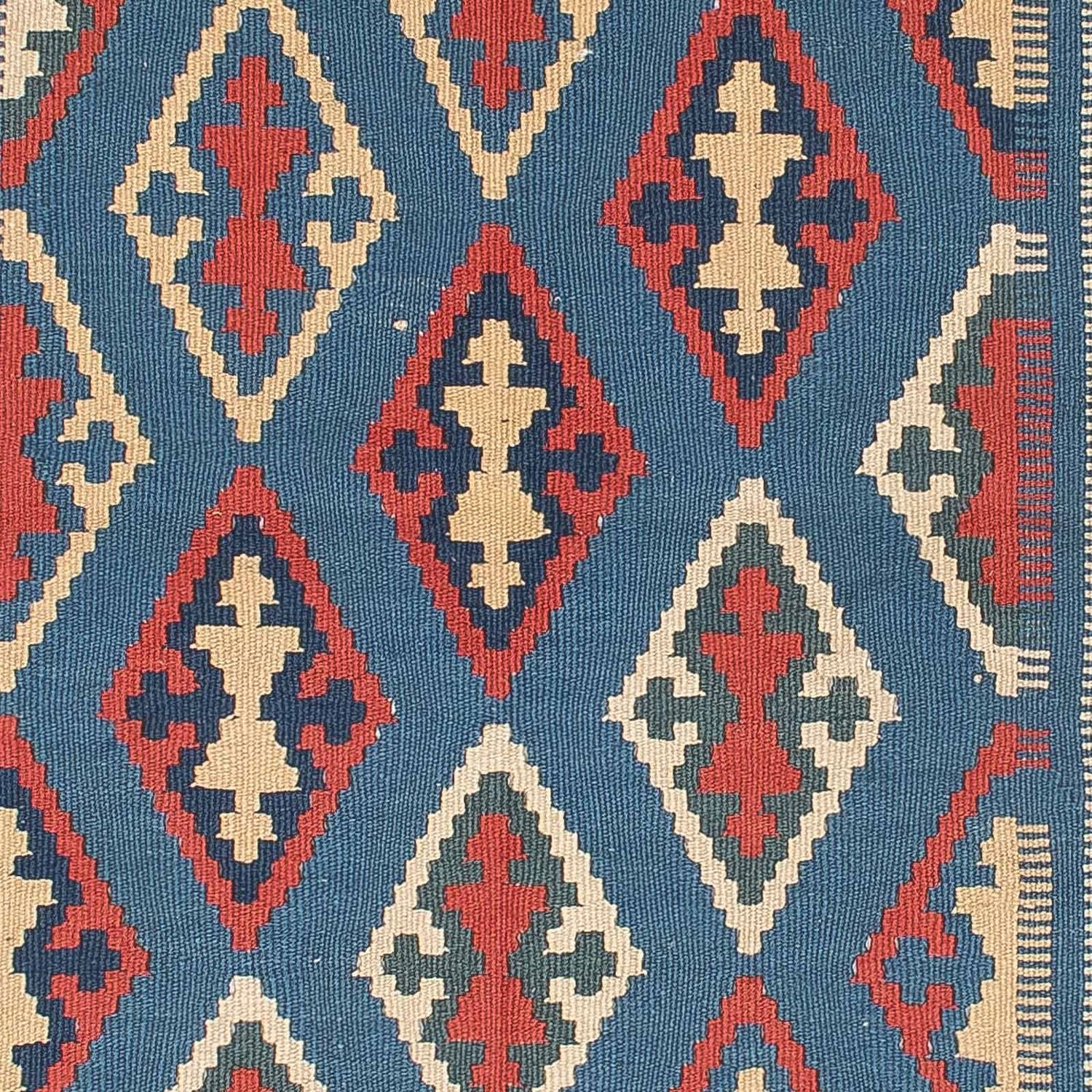 Kelim Teppich - Oriental 168 x 114 cm - blau