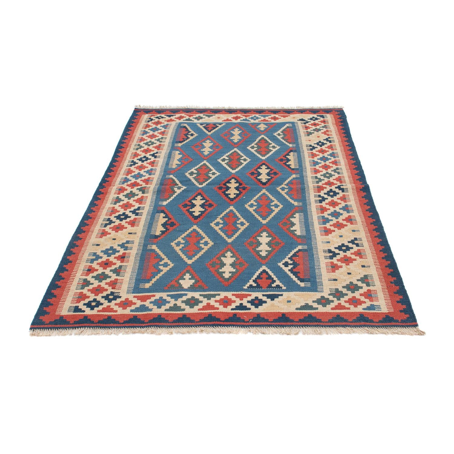 Kelim Teppich - Oriental 168 x 114 cm - blau
