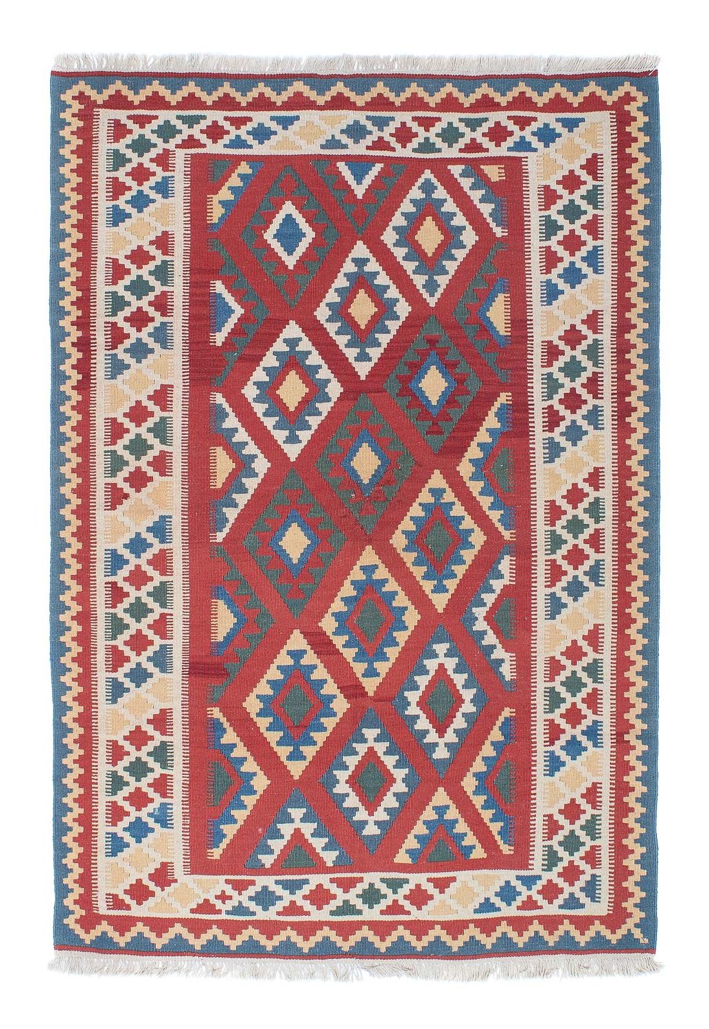 Kelim Teppich - Oriental 186 x 125 cm - dunkelrot