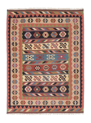 Kelim Teppich - Oriental 144 x 105 cm - mehrfarbig
