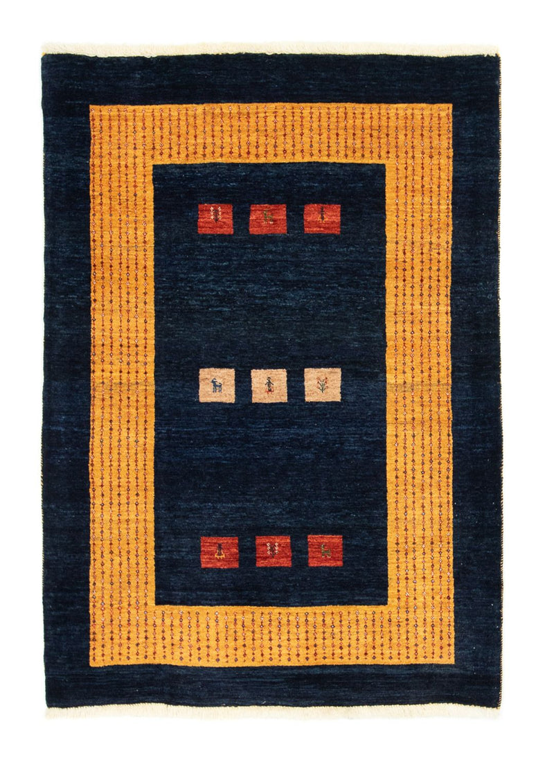 Gabbeh Teppich - Perser 152 x 105 cm - dunkelblau