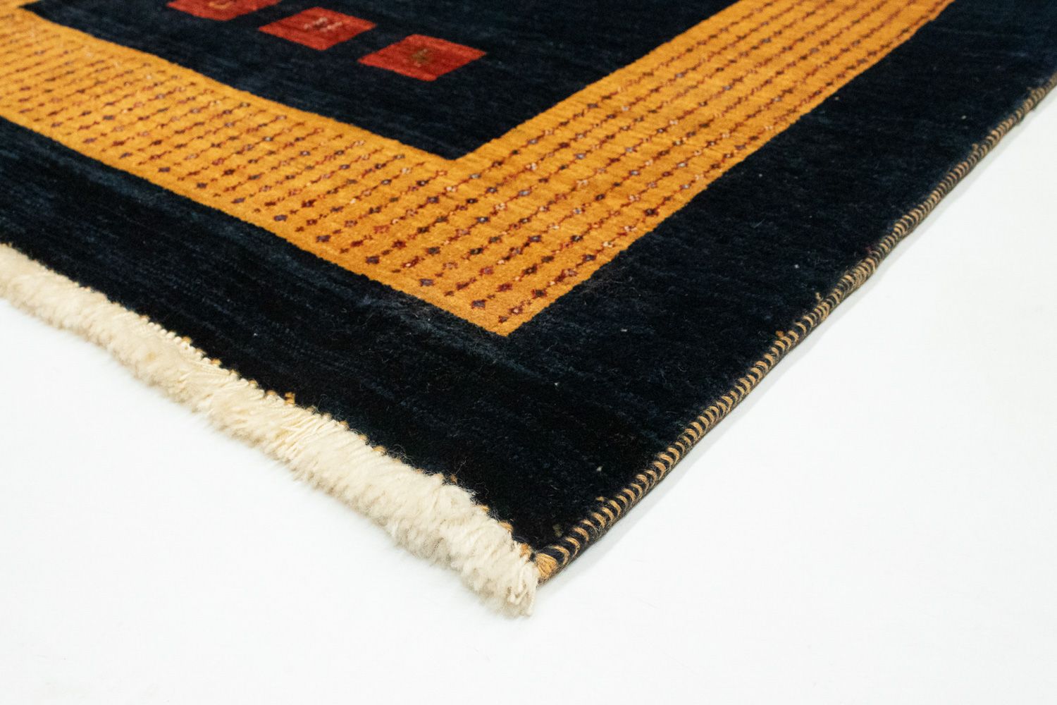 Gabbeh Teppich - Perser 152 x 105 cm - dunkelblau