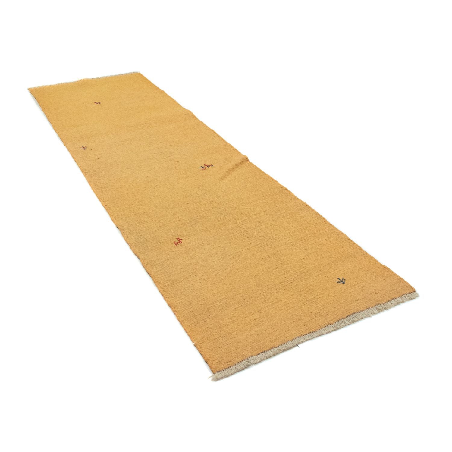 Gabbeh Teppich - Perser 278 x 80 cm - gold