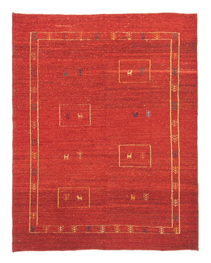 Gabbeh Teppich - Perser 190 x 150 cm - rot