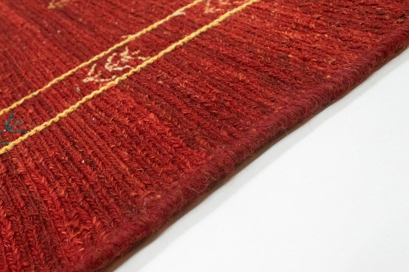 Gabbeh Teppich - Perser 190 x 150 cm - rot