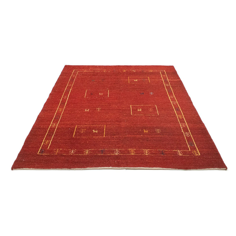 Gabbeh Teppich - Perser 190 x 150 cm - rot