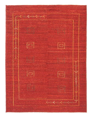 Gabbeh Teppich - Perser 196 x 146 cm - rot