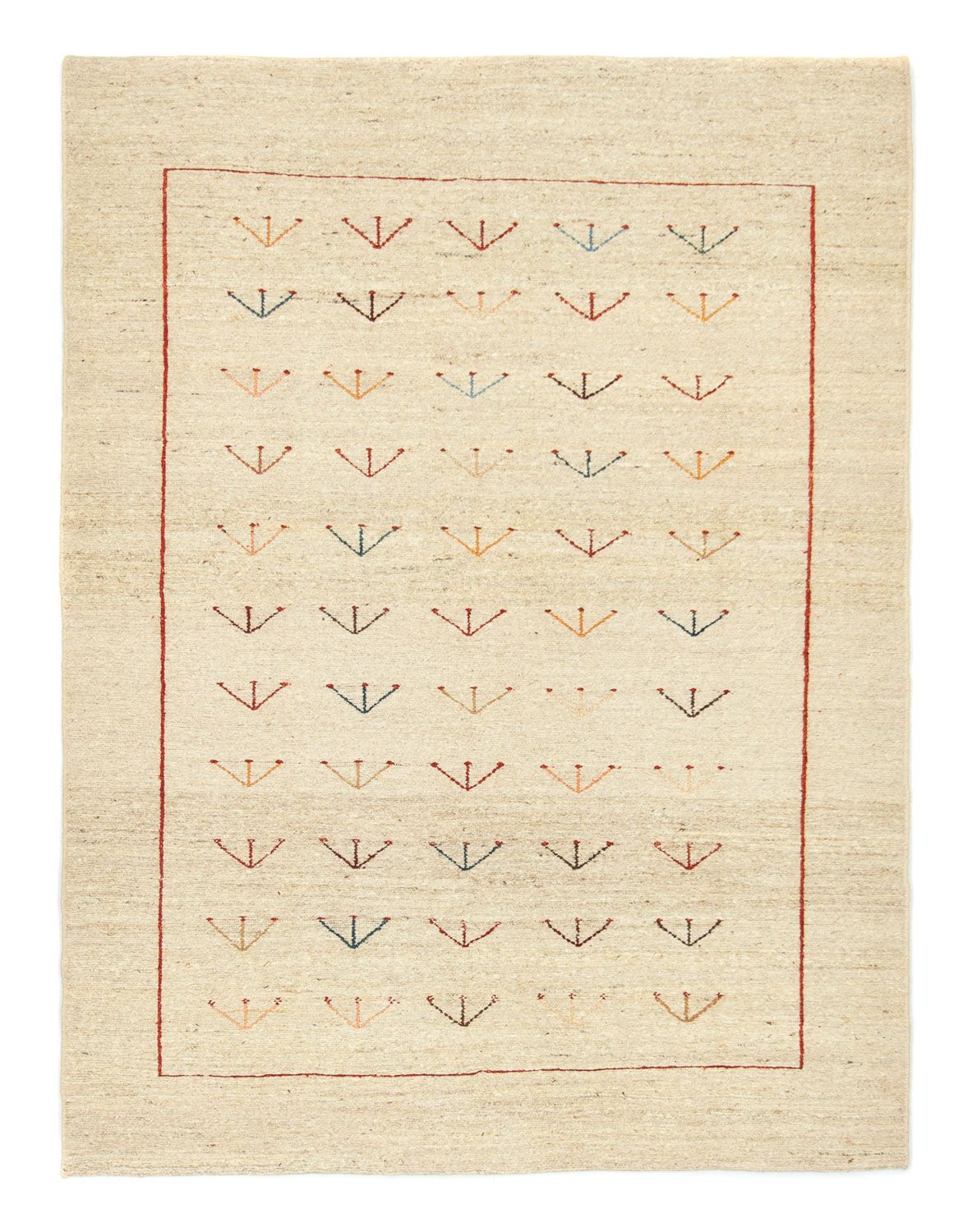 Gabbeh Teppich - Perser 195 x 144 cm - beige