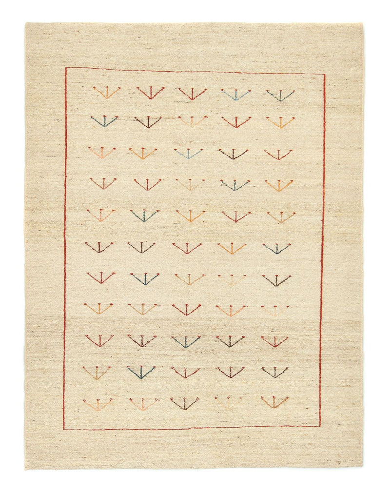 Gabbeh Teppich - Perser 195 x 144 cm - beige