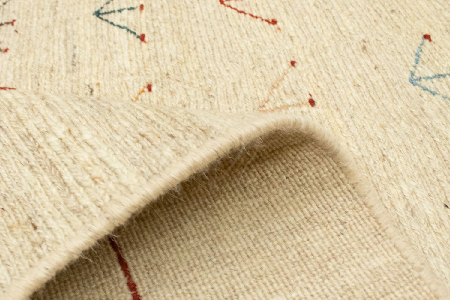 Gabbeh Teppich - Perser 195 x 144 cm - beige