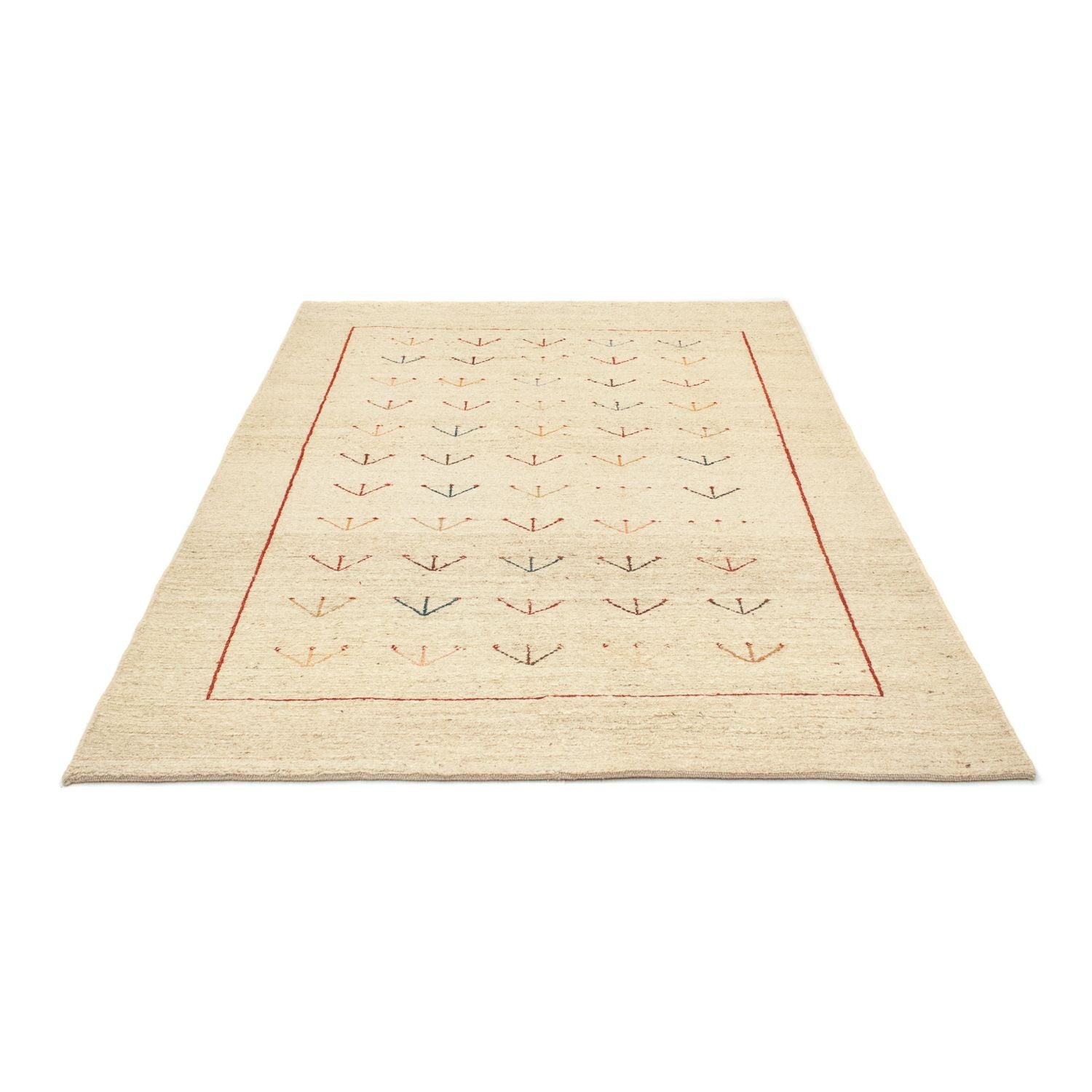 Gabbeh Teppich - Perser 195 x 144 cm - beige