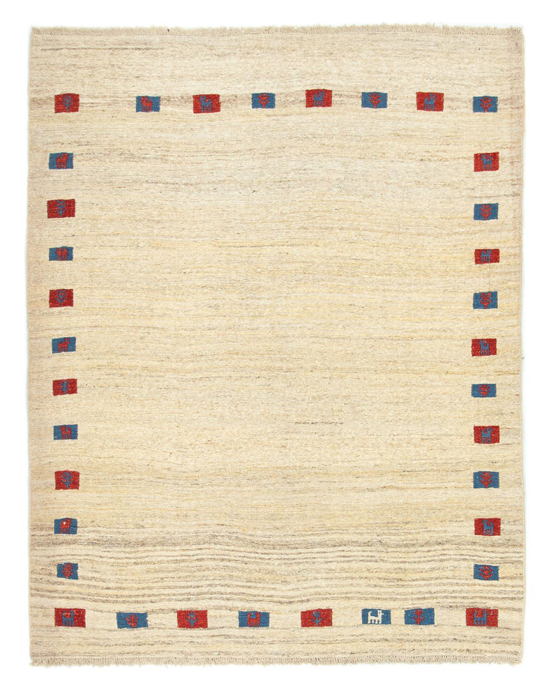 Gabbeh Teppich - Perser 196 x 156 cm - beige