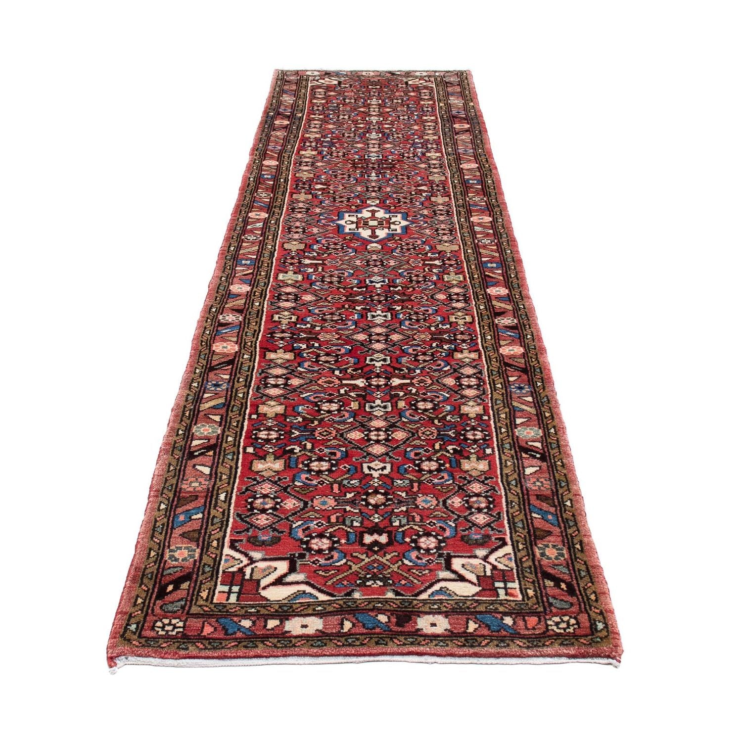 Perserteppich - Nomadic 327 x 80 cm - hellrot