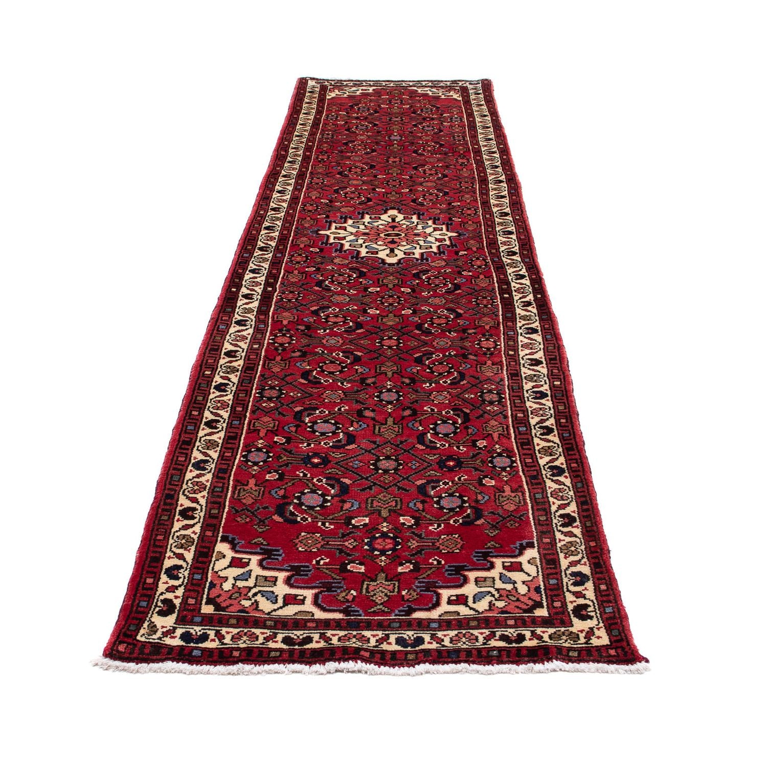 Perserteppich - Nomadic 323 x 78 cm - dunkelrot