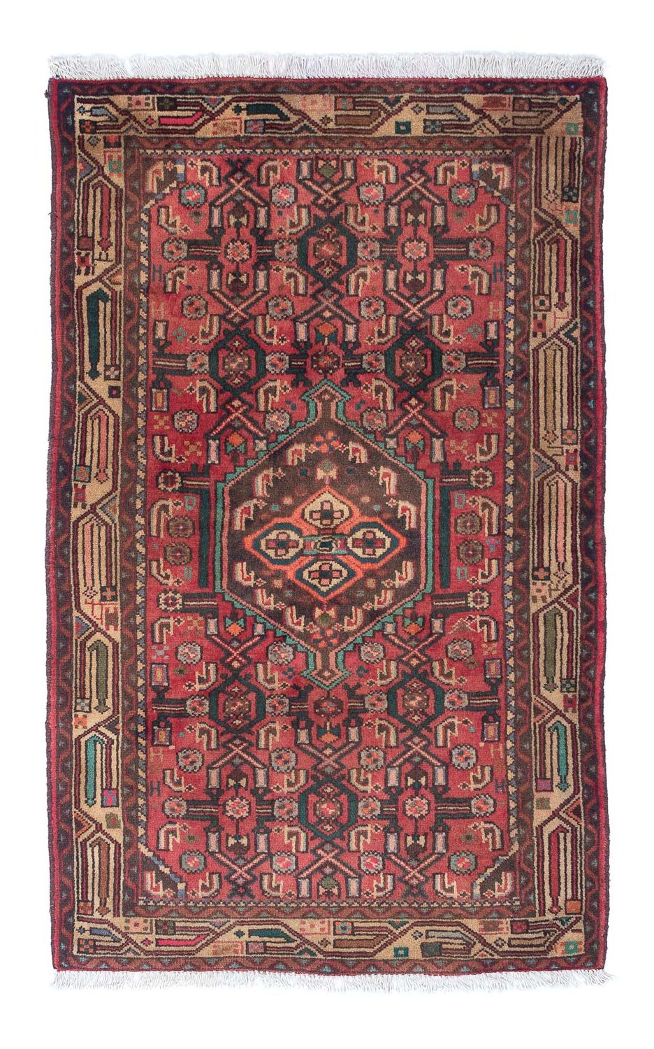 Perserteppich - Nomadic 130 x 82 cm - hellrot