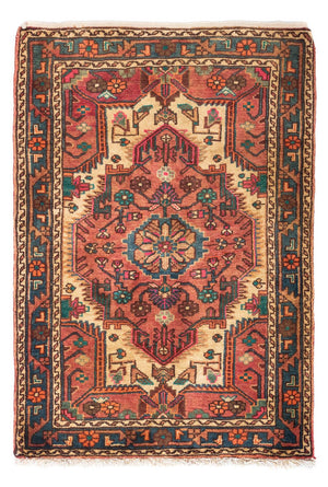 Perserteppich - Nomadic 123 x 87 cm - hellrot